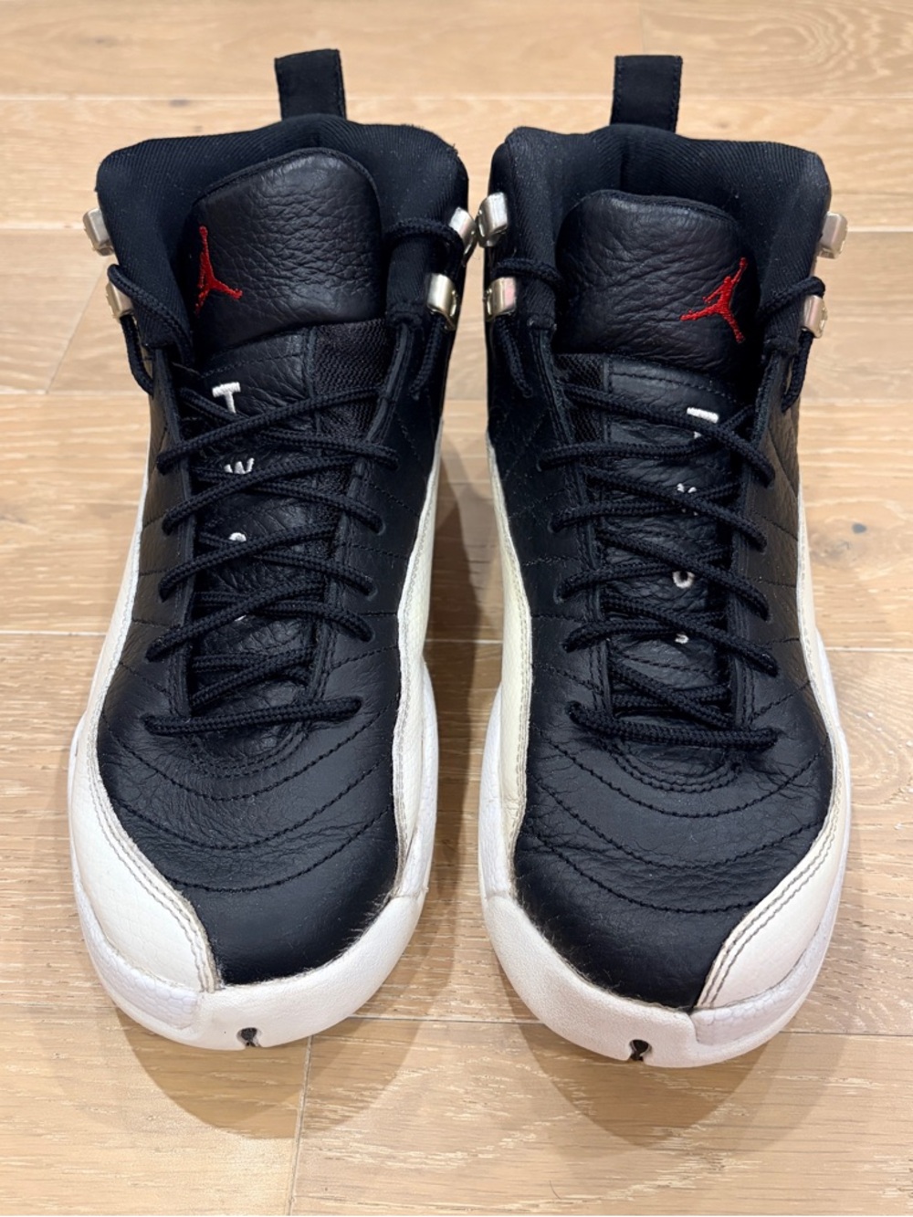 Air Jordan 12 Retro Black White Red “Playoffs” Youth Size 7Y